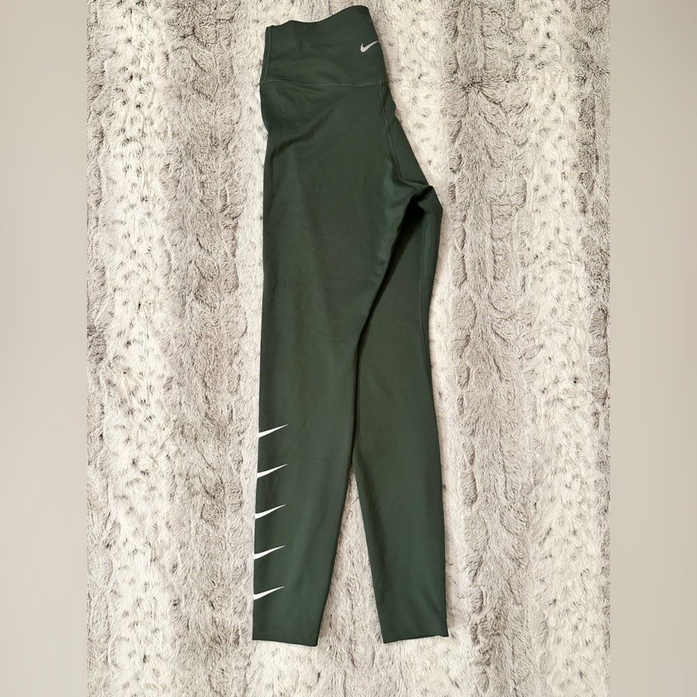 Nike Dri-Fit Leggings with Stacked Swoop Detail